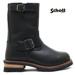 ショット Schott エンジニアブーツ ENGINEERBOOTS 本革 BLACK メンズ ブーツ｜relaaax