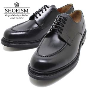 SHOEISM シューイズム 1601 Uチップ シャンボードタイプ BLACK ビジネス/ドレス/紐靴/革靴/メンズ｜relaaax