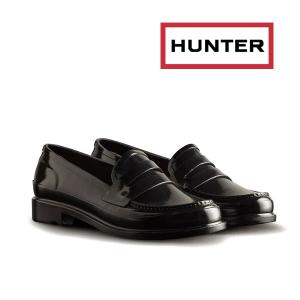 【bibiymin 】HUNTER ハンターレインシューズ　リボン HUNTER / ハンター リボン ローファー WOMENS REFINED BOW GLOSS