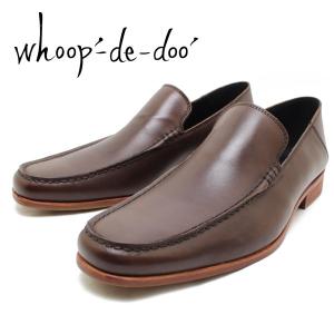 whoop-de-doo（フープディドゥ） カーフレザーレザースリッポン