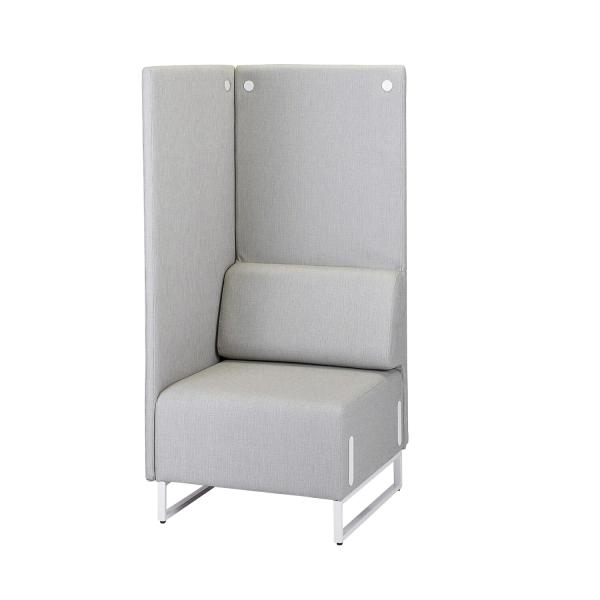 囲いチェア1人掛け背付き/片パネルR LDP-1LHAR