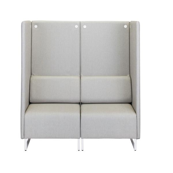 囲いチェア2人掛け背付き/両パネル LDP-C2L