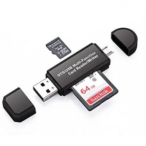 SDメモリー カードリーダー USBマルチカードリーダー 多機能 OTG SD/Micro SDカード両対応Micro usb/USB接続｜relawer