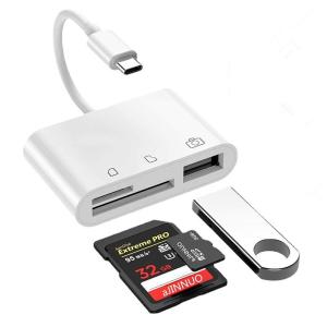 SDメモリー カードリーダー USBマルチカードリーダー SD/TF読取Type-C/USB 全対応 写真 動画 音楽 PDF PPT XL｜relawer