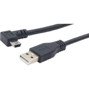 オーディオファン miniUSBケーブル USB2.0 L字 miniUSB (オス) - ストレート USB-A (オス) miniB L｜relawer