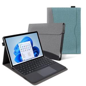 Surface Pro 7+/ Pro 7 /Pro 6 /Pro 5ケース 手帳型 ペンホルダー付きキーボード付も収納可能横開き保護カバー｜relawer