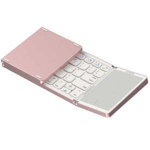 Omikamo キーボード ワイヤレス 折り畳みキーボード bluetooth タッチパッド付き iPad キーボード US配列 キーボード｜relawer