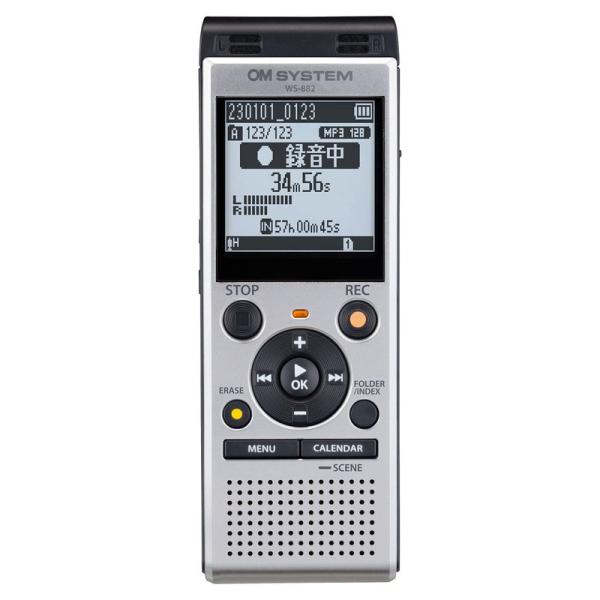 オリンパス OM SYSTEM WS-882 SLV 語学学習/講義録音/会議録音/議事録/リニアP...