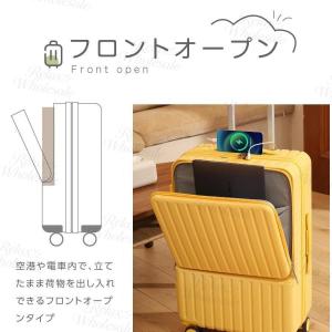 スーツケース 機内持ち込み 前開き キャリーケ...の詳細画像1