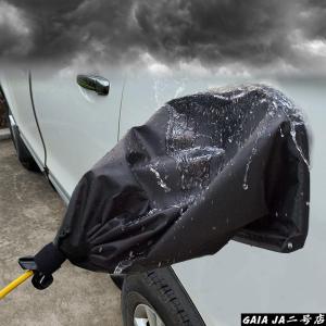 EV充電器ポートカバー 開口部が大きい車にはサイズ 電気自動車 充電ポート 防水カバー 二層強力な磁気吸着 ベルクロストラップで固定 防水雪雨防塵ほとんどの 4