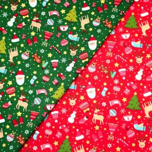 【10cm単位価格】 クリスマス 雪 ドット サンタクロース ト