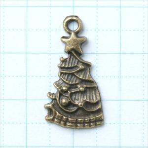 チャーム クリスマスツリー 木 星 1個 10...の詳細画像2