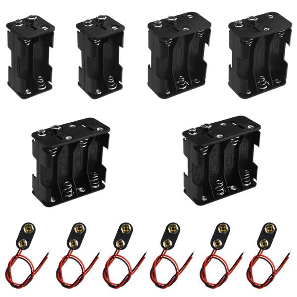 単3電池ボックス(AA形)用 × 4本 6本 8本用 両面電池ホルダー 1.5V 単3バッテリ