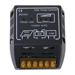 CURE チャージコントローラー ソーラーパネル 20A 12V/24V ソーラーチャージャーコントローラー ソーラーチャージコントローラー