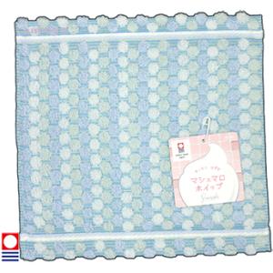 西川 ミニタオル 今治 日本製 ハンカチタオル ブルー 25x25cm 綿100％