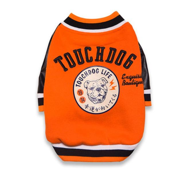 ペット用 スタジアムジャンパー TOUCHDOG 秋冬 犬猫 服 スタジャン 小型犬 中型犬 M