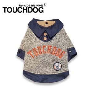 ペット用 ニット＆シャツ 犬 猫 服 TOUCHDOG おしゃれな重ね着 秋冬 暖かい 小型犬 中型...