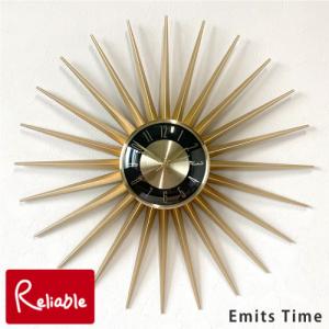 エミッツタイム 掛け時計 おしゃれ 大きい ギザギザ 壁掛け時計