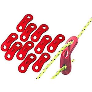 リタプロショップ ロープスライダー 10個セット アウトドア キャンプ 調節 金具 ロープ コードスライダー ロープ張り