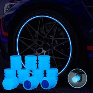 ユニバーサル車のタイヤバルブステムカバー 車の蛍光タイヤエアカバーカバー発光エアカバー耐食性ユニバ
