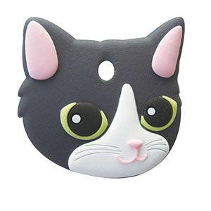 ペットキーカバー 猫 白黒(メール便可)｜relish