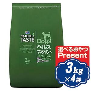 ネイチャーズテイスト ヘルスマネジメント ラム＆ダック 12kg(3kg×4袋) NATURES TASTE ドッグフード a｜relish