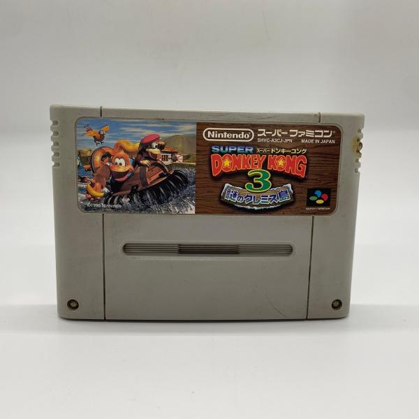 スーパードンキーコング3 謎のクレミス島 任天堂 スーパーファミコン レトロゲーム ソフト 起動確認...