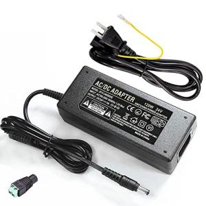 24V汎用ACアダプター DC24V 5A 最大120W スイッチング式電源アダプター