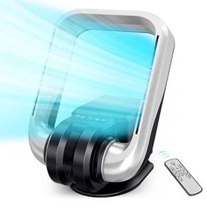 【AooDen 冷暖房】サーキュレーター 扇風機 壁掛け 羽根なし タイマー 5段階冷風/3段階暖風 セラミックヒーター 電気ファンヒーター 1