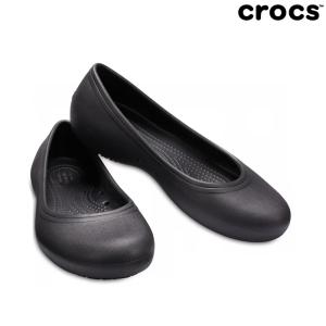 クロックス crocs レディース ワークシューズ アット ワーク フラット At Work Flat 205074 パンプス フラットシューズ｜reload-ys