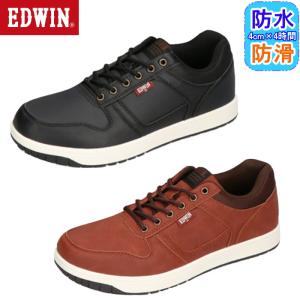 EDWIN シューズ EDWIN スニーカー メンズ 靴 スリッポン 黒 ブラック 軽量