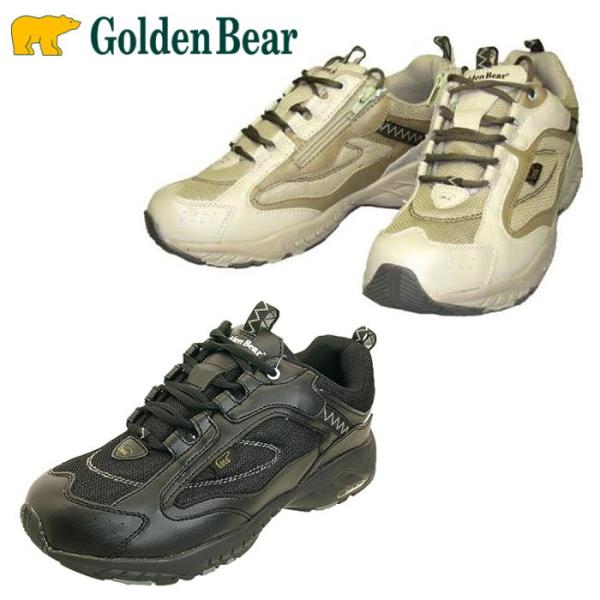 Golden Bear ゴールデンベア GB-007 メンズ スニーカー 紐靴 サイドファスナー サ...