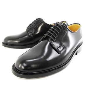 HARUTA 711 メンズ プレーントゥ 3E ブラック 黒 本革ビジネスシューズ business shoes｜reload-ys