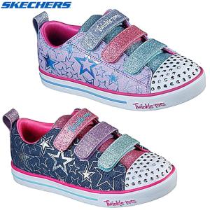 SKECHERS スケッチャーズ 光る靴 キッズ トゥインクルトウズ スパークル ライト スターズザリミット TWINKLE TOES SPARKLE LITE-STARS THE LIMIT 314036L｜reload-ys