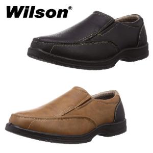 Wilson ウィルソン 8801ドライビングシューズ メンズ 黒 白 ブラック