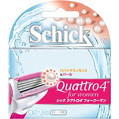 シック Schick クアトロ4フォーウーマン 替刃(2コ入) 女性用 カミソリ