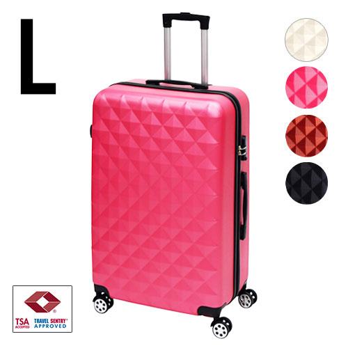 スーツケース  かわいい Lサイズ キャリーバッグ ケース 容量98L 可愛い  TSAロック プリ...