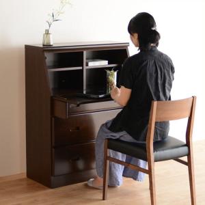 デスク 開閉式天板 メイク台 引き出し付き パソコンデスク 選べる2色 テレワーク 学習デスク 勉強机 PCデスク Fantasy(ファンタジー) 80ライティングデスク
