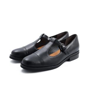 アポム Tストラップシューズ 30 ブラック 革 靴 レディース レザー 疲れにくい 低反発 インソール APOM 223｜APOMオンラインストア Yahoo!店