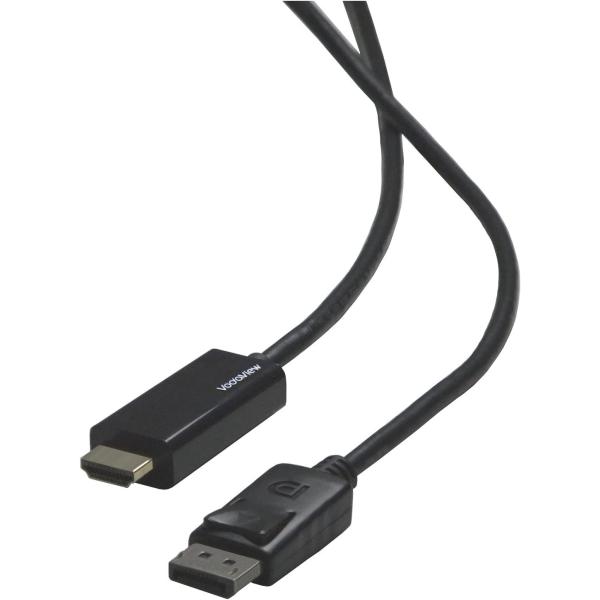 vodaview PC モニター、DisplayPort - HDMI ケーブル 1.8 m