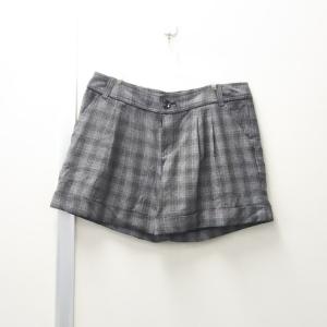 古着　レディース　ハーフパンツ　チェック柄　ウェスト80