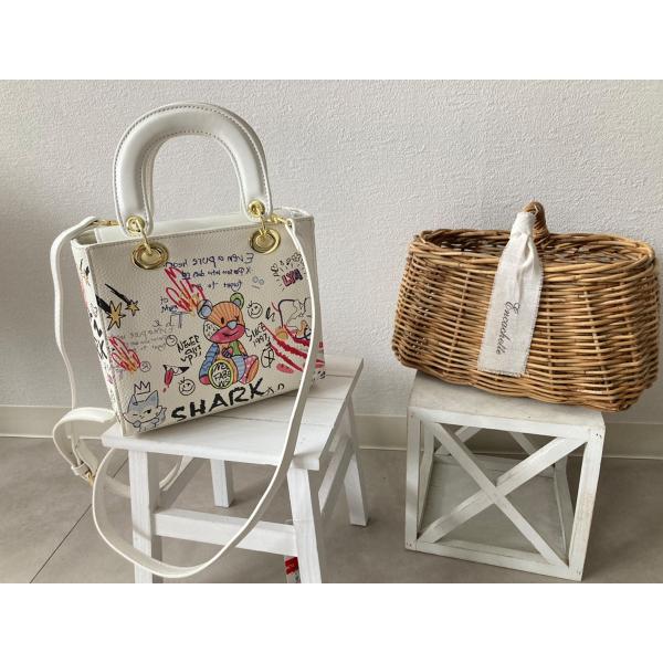 ショルダーバッグ レディース ハンドバッグ 小さめ かわいい 2way クマ 手提げ トートバッグ ...