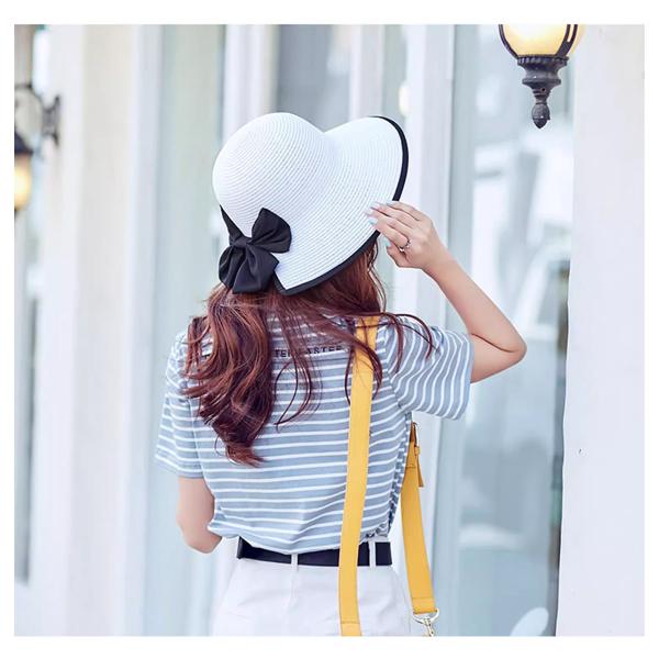 帽子 レディース UVカット かわいい おしゃれ 紫外線対策 軽量 リボン ハット UVハット 日よ...