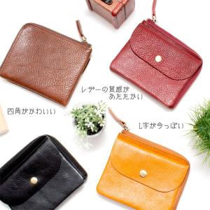 ミニ財布 レディース メンズ 財布 L字 本革...の詳細画像2