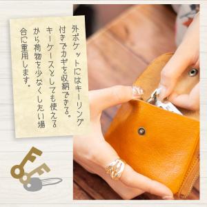 ミニ財布 レディース メンズ 財布 L字 本革...の詳細画像4