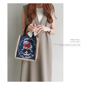 ジュートバッグ レディース カゴバッグ 夏 小...の詳細画像3