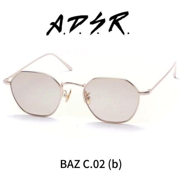 A.D.S.R. adsr サングラス BAZ バズ 02 ゴールド ADSR エーディーエスアール