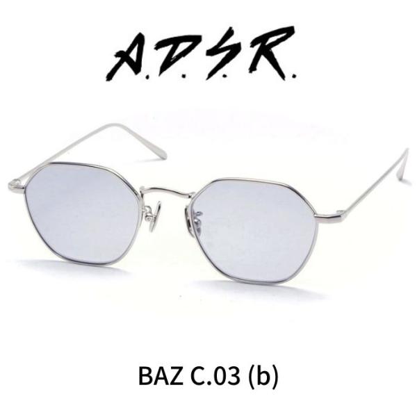 A.D.S.R. adsr サングラス BAZ バズ 03 シルバー ADSR エーディーエスアール