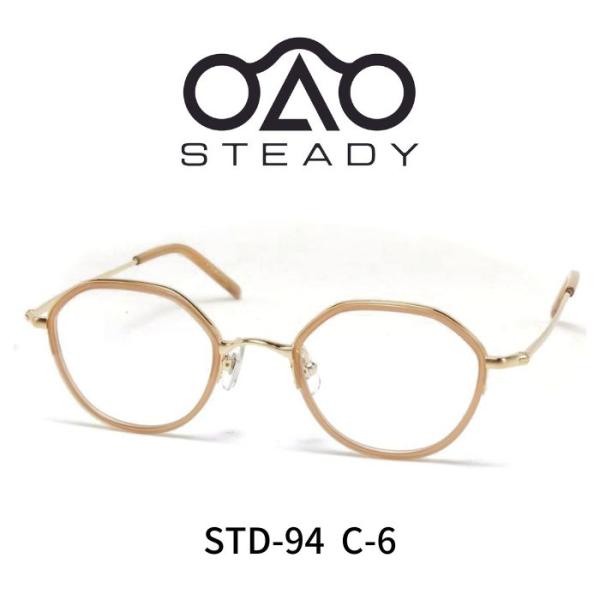 STEADY ステディ メガネ 眼鏡 STD-94 C6 BEIGE