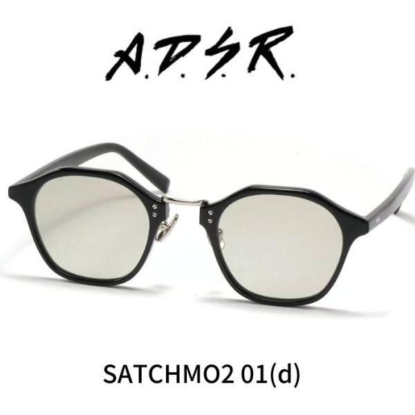 A.D.S.R. adsr サングラス SATCHMO2 サッチモ２ 01 (d) Shiny Bl...